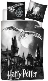 Harry Potter Flanell Wende Bettwäsche Hogwarts 2tlg 135 x 200 cm