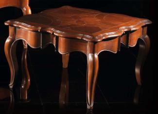 Barock Rokoko Beistelltisch Couchtisch Tisch Echtholz Möbel Tische Italien Neu