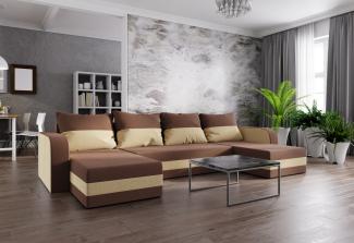 Sofa mit Schlaffunktion in U-Form MARIKA, 305x90x140 rainbow 41/rainbow 5