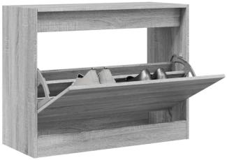 Schuhschrank Grau Sonoma 80x34x63 cm Holzwerkstoff