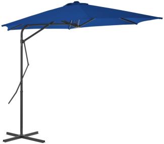 Sonnenschirm mit Stahlmast Blau 300x230 cm