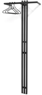 Spinder Design Garderobenständer Senza 5, Schwarz, Höhe 190 cm