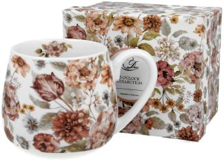 DUO FLORAL Fassbecher 430 ml PASTEL FLOWERS New Bone China Porzellan