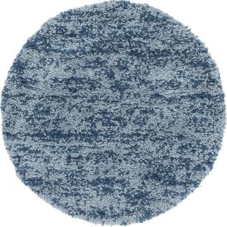 Teppich "Top Shag" Rund Blau 100x100 cm