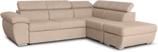 Fina Ecksofa Rechts, Mozart - Beige