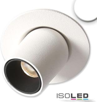 ISOLED LED Einbauleuchte Pipe MiniAMP weiß, 3W, 24V DC, neutralweiß, dimmbar