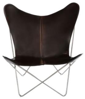 TRIFOLIUM Chair - Premiumsessel Edelstahl Mocca