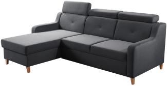 Ecksofa Enikor, 3 Sitzer L-Form Sofa mit Bettkasten und Schlaffunktion (Jasmine 96, Seite: Links)