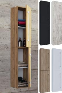 VCB6 Badschrank Badmöbel Wandschrank Badezimmer Bad Möbel Schrank Sonoma Eiche