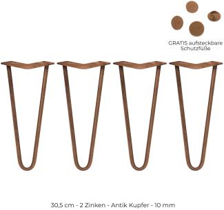 4 x Hairpin Legs 30.5cm Tischbeine 2 Streben