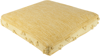 Bodenkissen Baumwolle gelb 60 x 60 x 12 cm CLONE