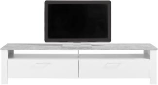 Homexperts 'ZABONA' TV-Board, Holzwerkstoff Spanplatte weiß, B 200 x H 47 x T 40 cm