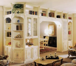 Casa Padrino Luxus Barock Eckschrank Weiß / Mehrfarbig / Gold - Riesiger Massivholz Wohnzimmer Schrank im Barockstil - Barock Wohnzimmer Möbel - Luxus Qualität - Made in Italy