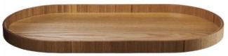 ASA Selection wood Holztablett Oval, Holz Tablett, Serviertablett, Weidenholz, 44 x 22. 5 cm, 53695970