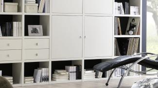 FIF Möbel 'Toro 10' Regalwand TORO 10 System weiß matt lackiert