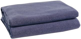 Zoeppritz Soft-Fleece indigo 110x150 103291-540