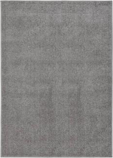 Teppich Kurzflor 120x170 cm Grau