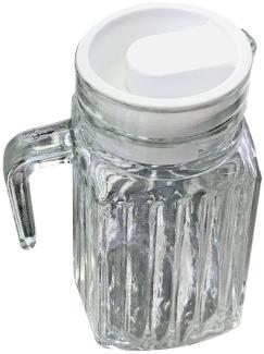 Glaskaraffe Kühlschrankkrug 0,5 oder 1L mit Ausschankhilfe und Deckel 0. 5L