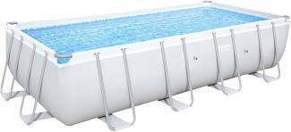 Power Steel™ Solo Pool ohne Zubehör 488 x 244 x 122 cm, lichtgrau, eckig