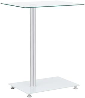 vidaXL Beistelltisch U-Form Transparent 45x30x58 cm Hartglas