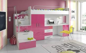 Kinderhochbett Dream Pink