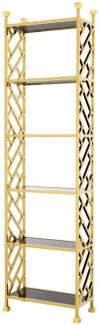 Casa Padrino Designer Regalschrank Gold 65 x 32 x H. 230 cm - Luxus Qualität