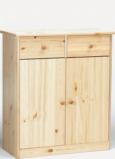 Erst-Holz 90. 50-27 Kommode Highboard Anrichte Kiefer massiv 2 Türen 2 Schubladen