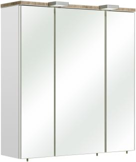 Badezimmerspiegelschrank >Quickset 931< (BxHxT: 65x70x20 cm) in Weiß Glanz