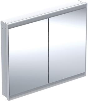 Geberit ONE Spiegelschrank mit ComfortLight, 2 Türen, Unterputzmontage, 105x90x15cm, 505. 804. 00, Farbe: weiss / Aluminium pulverbeschichtet - 505. 804. 00. 2