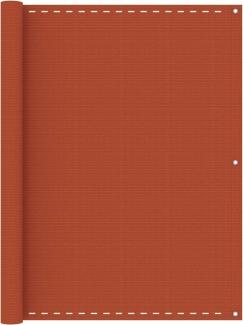 vidaXL Balkon-Sichtschutz Orange 120x500 cm HDPE