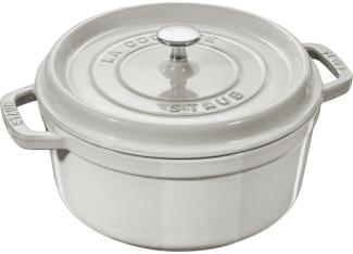 Staub La Cocotte Cocotte 20 cm, rund, Weisser Trüffel, Gusseisen