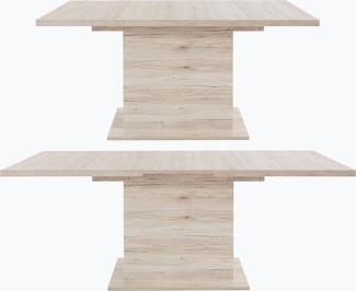 Esstisch 160-200x90cm Küchentisch sandeiche ausziehbar Tisch Esszimmertisch