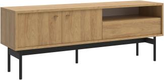 Selsey Olar - TV-Element mit Schublade, Holzoptik Hickory Natur, 154 cm