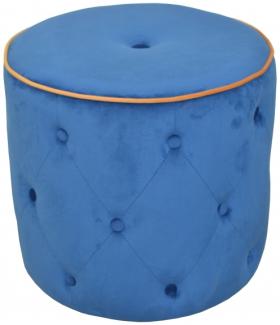 Sitzhocker/-pouf "Madagaskar" blau