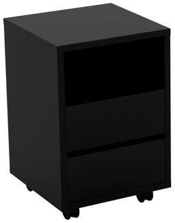 Rollcontainer Büroschrank Apia 40x40x62cm schwarz
