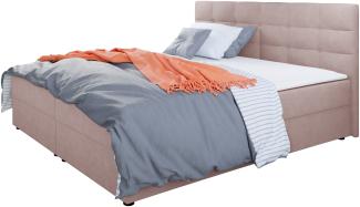 Mirjan24 Boxspringbett 'Wirig I' Rosa 160 x 200 cm