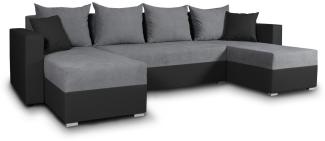 Sofnet Wohnlandschaft Beno, mit Schlaffunktion und Bettkasten, Ecksofa, U-Form Couch, Schlafsofa