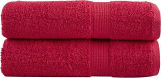 Premium-Handtücher 2 Stk. Rot 50x100 cm 600 g/m² 100% Baumwolle 137401