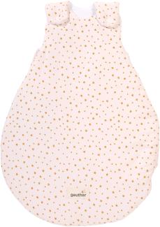 Geuther 4123 Babyschlafsack 50-56 Ganzjahresschlafsack aus 100% Bio-Baumwolle weicher Kinderschlafsack größenverstellbare & Pflegeleichte Baby Erstausstattung Starry Night Pink