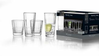 Ritzenhoff & Breker Whiskybecher Bali, 6er Set, Whisky Becher, Trinkglas, Whiskyglas, Glas, Klar, 300 ml, 817980