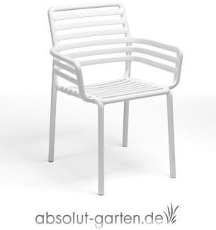 Stapelstuhl Armlehnstuhl Doga Armchair 6er Set Kunststoff (Bianco Avocado Sunbrella@)