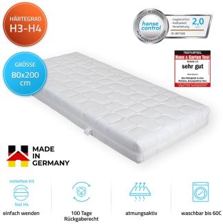 HOME DELUXE Matratze ORTHO DYNAMIC - 80 x 200 cm mittelfest-fest