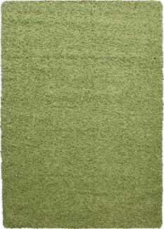 Hochflor Teppich Lux Läufer - 100x200 cm - Grün