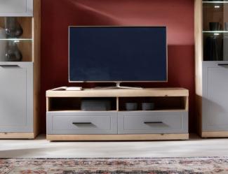 Lowboard "Kvantum" TV-Unterschrank 140cm Artisan Eiche MDF Dust grey