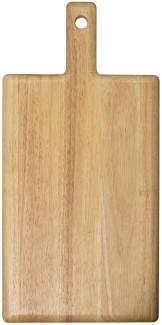 ASA Selection wood Schneidebrett, Holzbrett, Frühstücksbrett, Gummibaumholz, Natur, 26 x 53 cm, 53684970