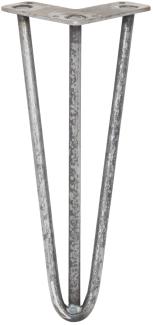 4 x 30.5cm Hairpin Tischbeine 3 Streben - 12mm -