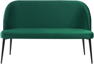 2-Sitzer Sofa Samtstoff dunkelgrün OSBY