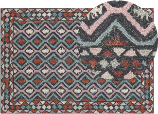 Teppich Wolle mehrfarbig 140 x 200 cm HAYMANA