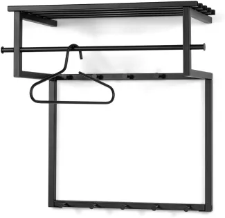 Spinder Design RIZZOLI BLACK EDITION Wandgarderobe - Schwarz