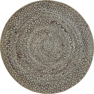 Teppich Pinto natur-weiß, 100 cm Ø rund